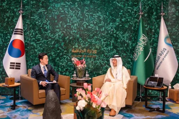 وزير الطاقة السعودي يبحث مع مسؤول كوري تعزيز استقرار الإمدادات